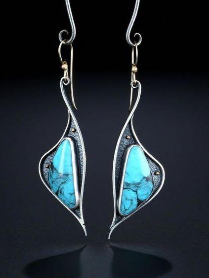 Blue Pebbles Elegant Vintage Earrings - LuckyFash™