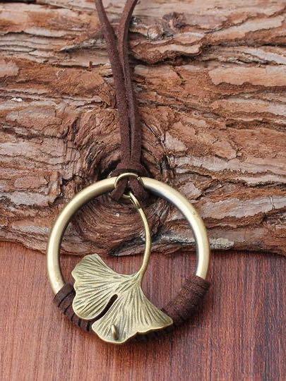 Vintage Ginkgo Leaf Alloy necklace - LuckyFash™