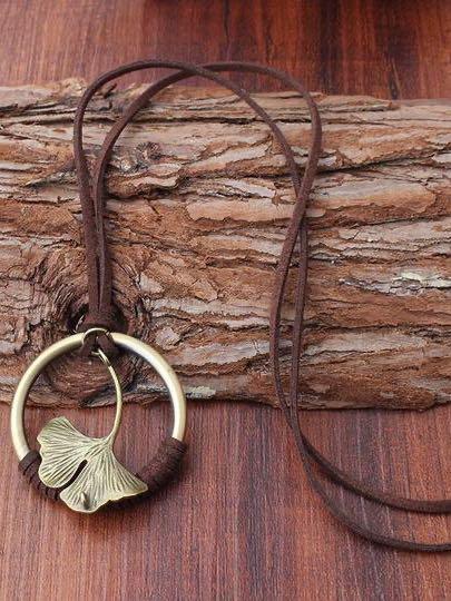 Vintage Ginkgo Leaf Alloy necklace - LuckyFash™