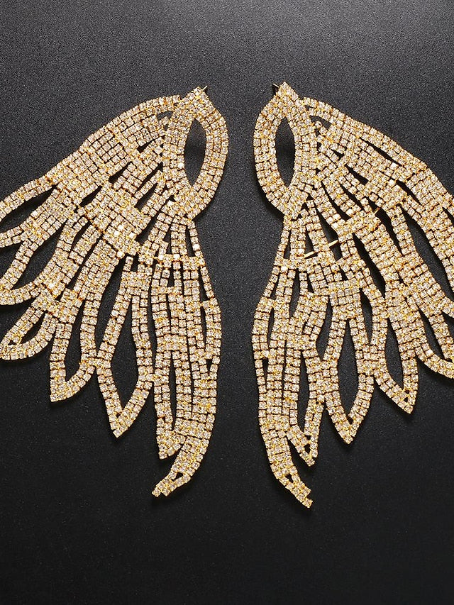 Women's Earrings Fancy Lucky Hope Imitation Diamond Earrings Jewelry Silver / Gold For Street Gift Prom - LuckyFash™