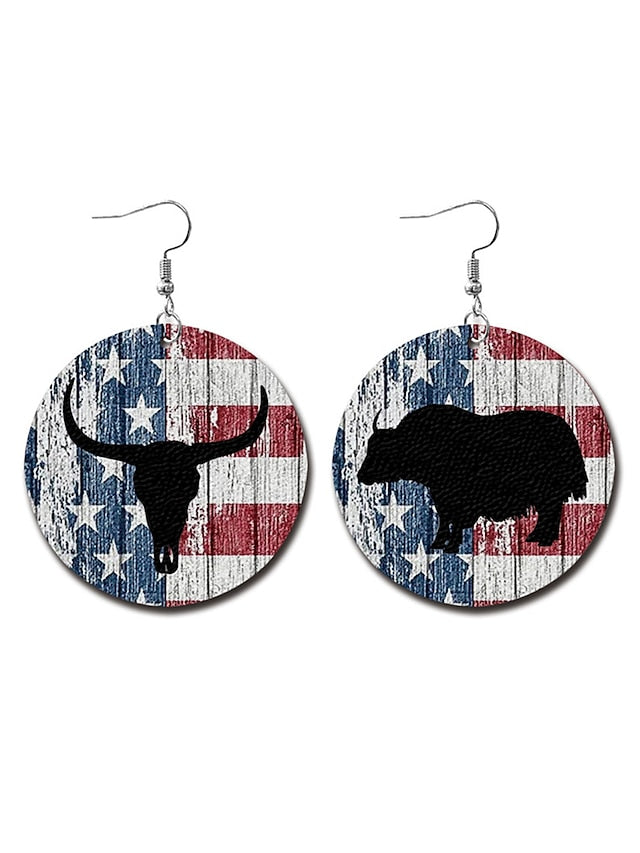 Women's Earrings Fashion Outdoor National Flag Earring - LuckyFash™