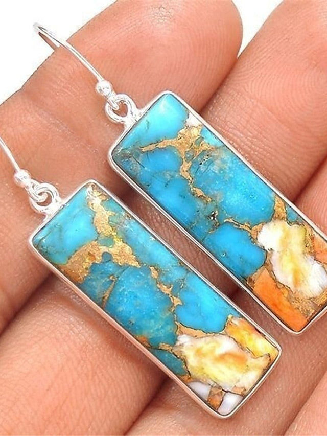 Women's Earrings Ethnic Style Outdoor Color Block Earring - LuckyFash™