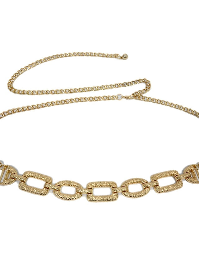 Women's Chain Belt Metal Chain Metal Bucke Chain Formal Party Daily Gold - LuckyFash™