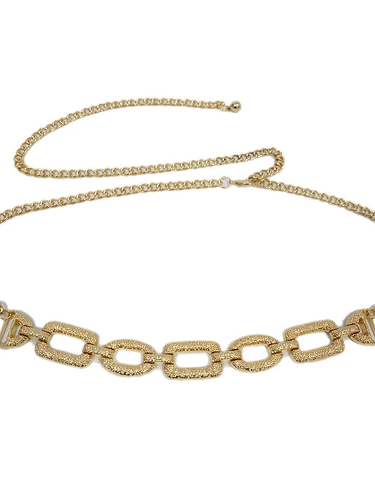 Women's Chain Belt Metal Chain Metal Bucke Chain Formal Party Daily Gold - LuckyFash™