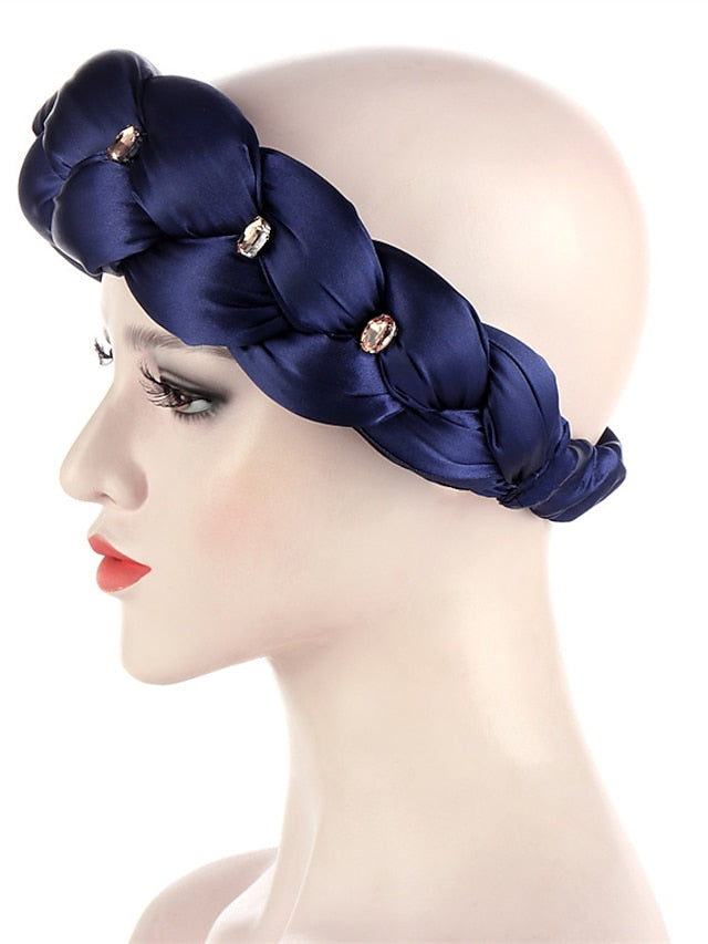 Latest Exaggerated Big Satin Twist Braid Headband African Accessories Women Fashion Turbans Ladies Head Wraps - LuckyFash™