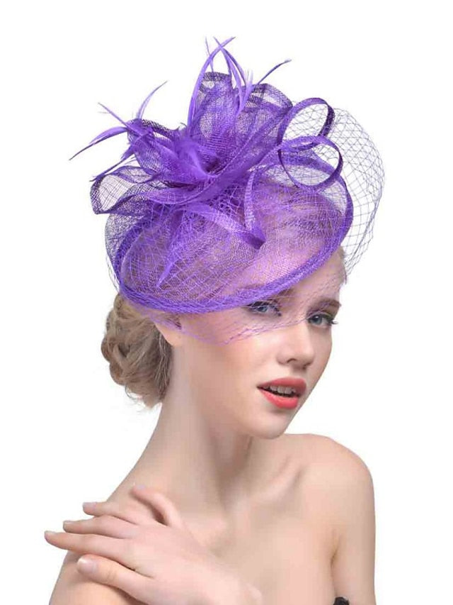 Women's Hair Clip Party Party Solid Color Headwear / Black / Yellow / Red / Blue / Purple - LuckyFash™