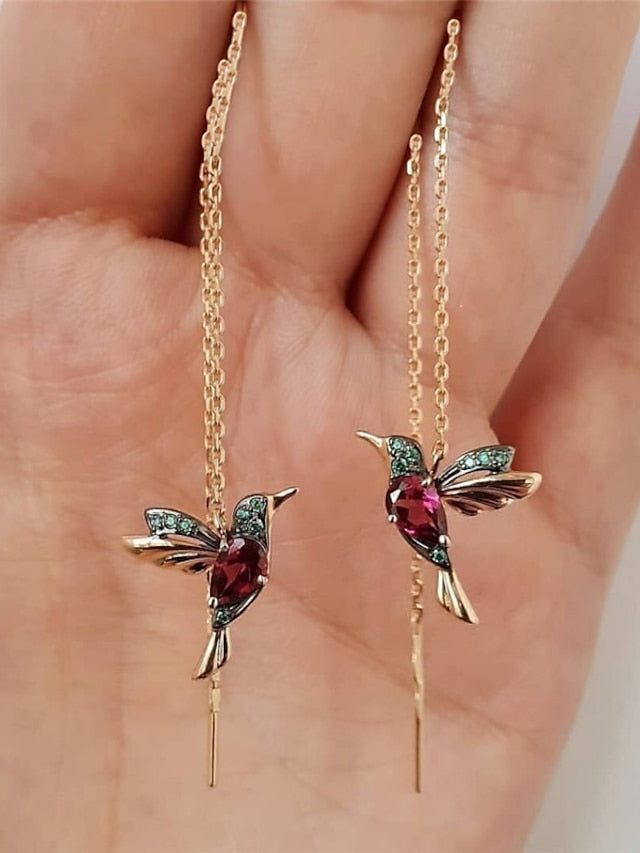 Women's Earrings Chic & Modern Street Bird Earring / Red / Blue / Fall / Winter / Spring - LuckyFash™