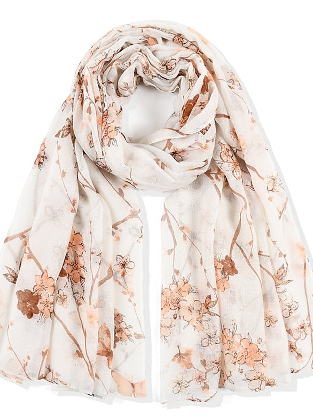 New Women Spring Summer Fashion Voile Scarf Long Shawl Beach Headband Bandanna Wrap Muffler Soft Hijab - LuckyFash™