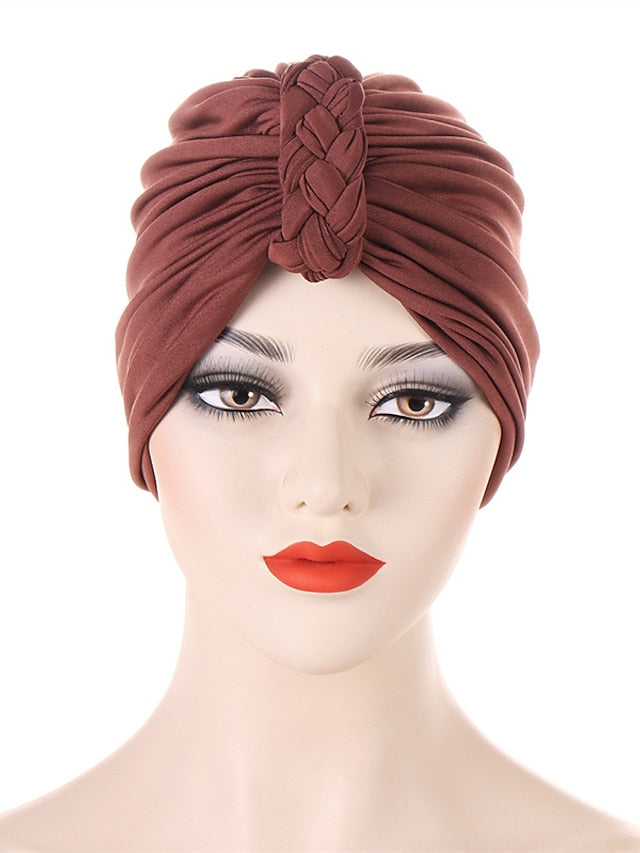 Vintage Inner Turban Hat Fashion Female Bandana Headband Women's Hair Cover Cap Ladies Head Wraps - LuckyFash™