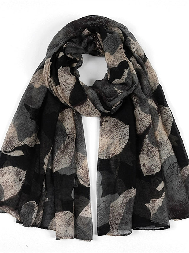 Fashion Spring Summer Fashion Women Scarf Big Floral Print Viscose Ladies Big Shawls Female Scarves Decorate for Women - LuckyFash™