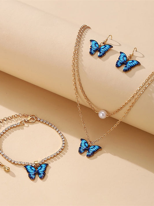Women's necklace Fashion Outdoor Butterfly Jewelry Sets - LuckyFash™