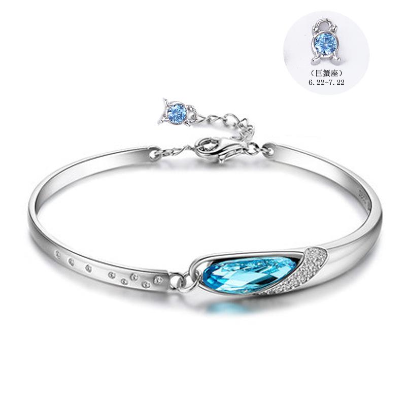 Women 12 Zodiac Signs Silver Bracelet - LuckyFash™
