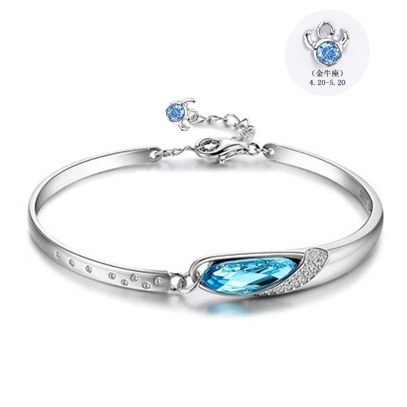Women 12 Zodiac Signs Silver Bracelet - LuckyFash™