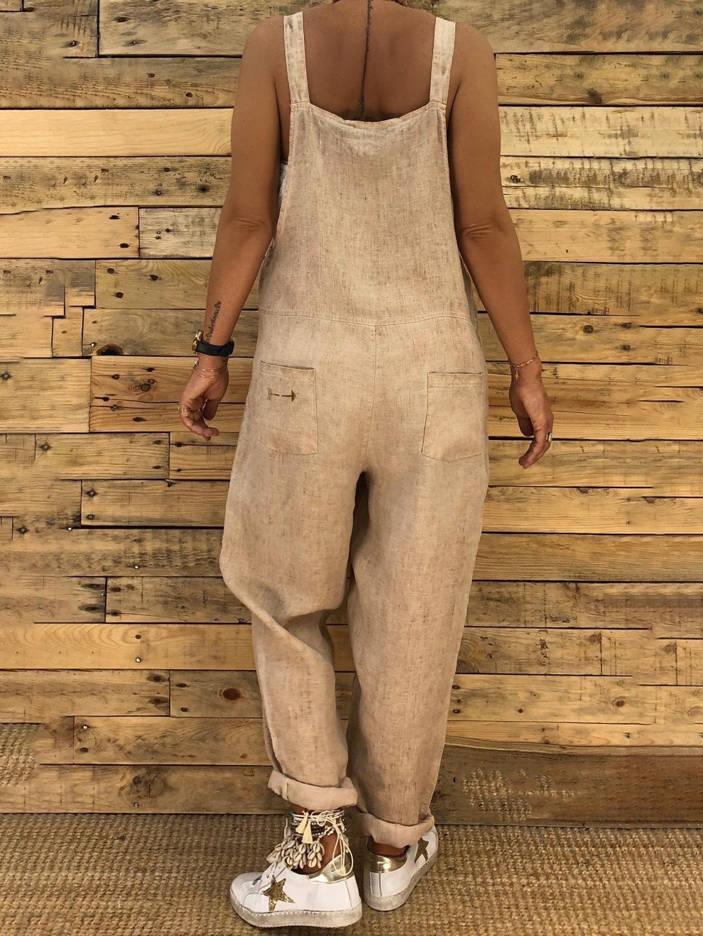 Women Casual Solid Color Suspender Jumpsuit - LuckyFash™