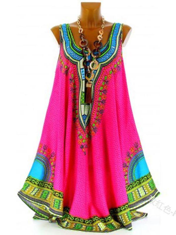 Women Midi Casaual Plus Dress - LuckyFash™