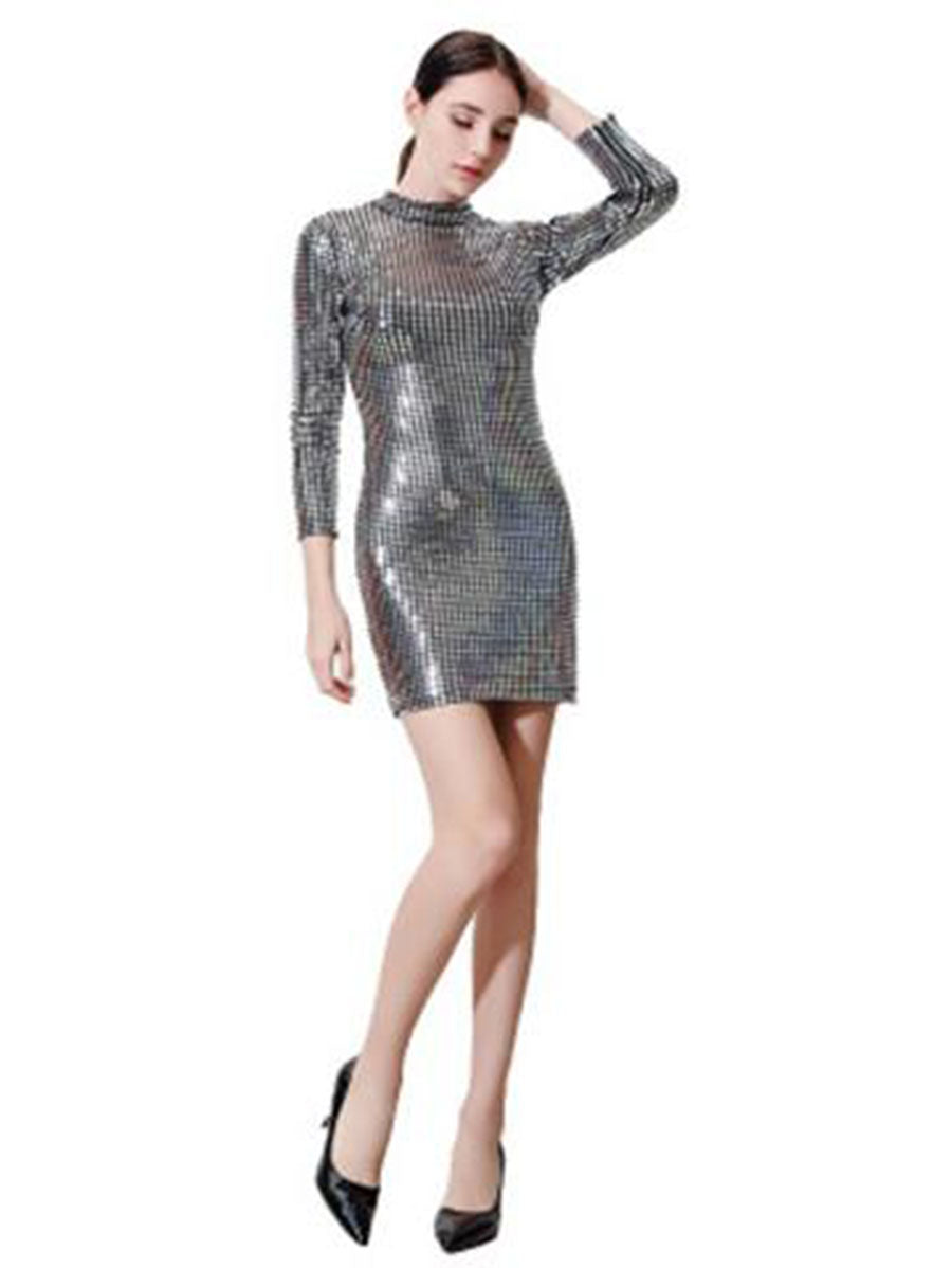 Women Party Slim Dress Sequin Sexy Hip Dress - LuckyFash™
