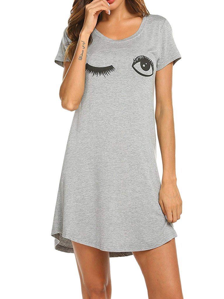 Women Print Pajama Dress - LuckyFash™