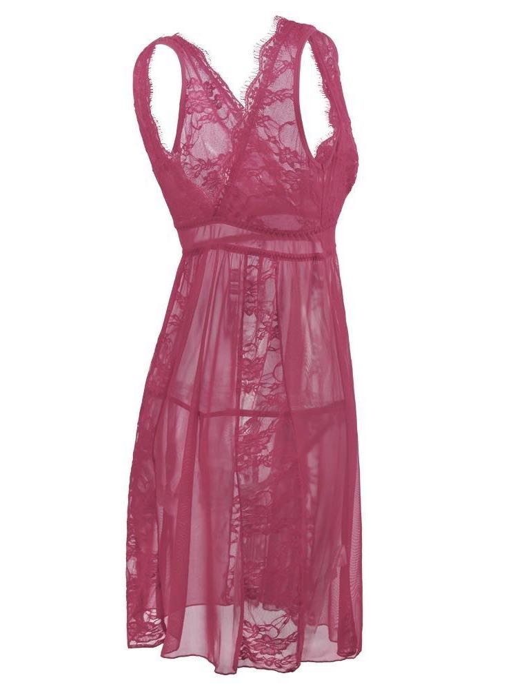 Women Transparent Lace Sling Nightdress - LuckyFash™