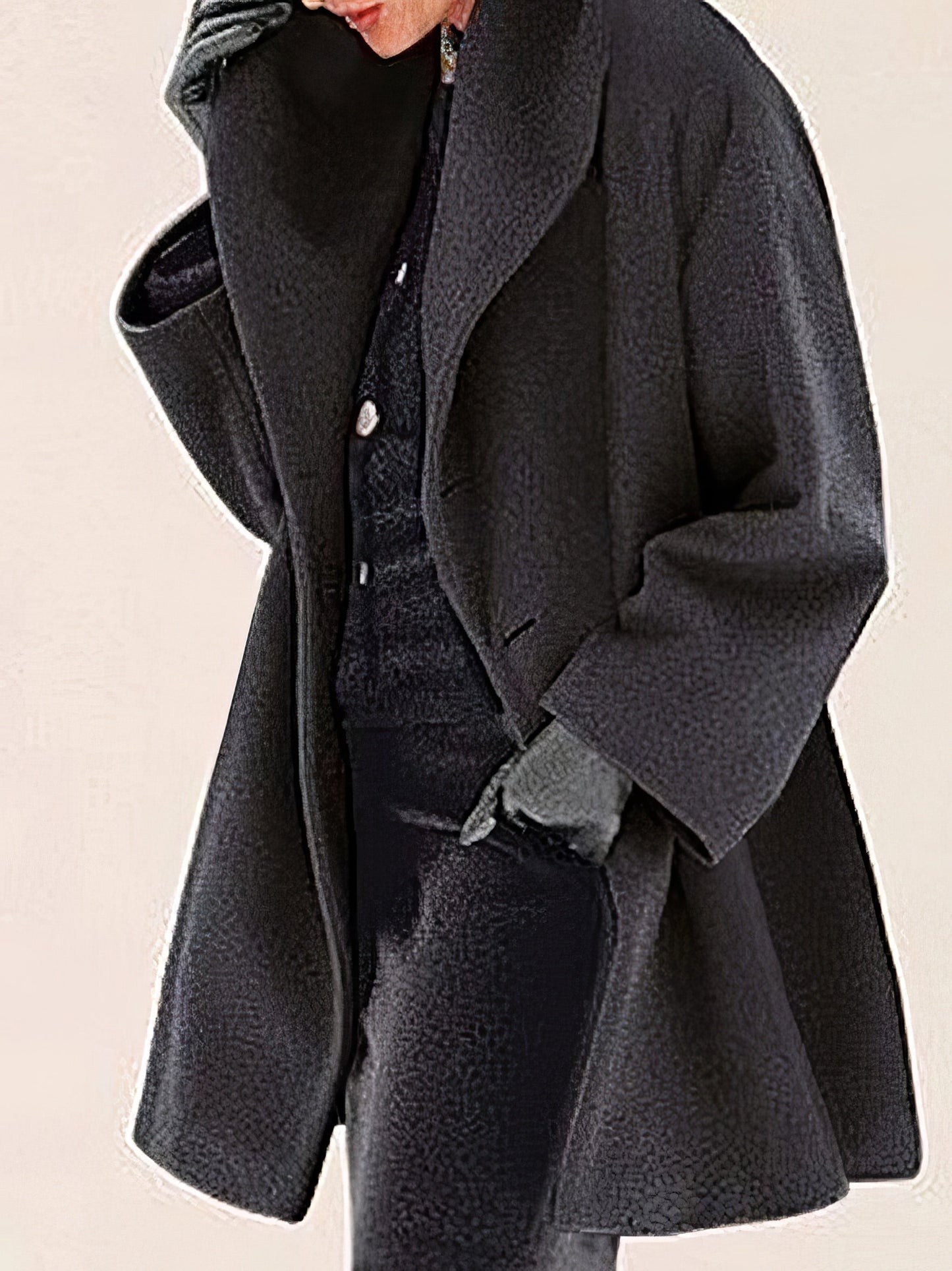 Coats Loose Solid Button Hooded Woolen Coat - LuckyFash™