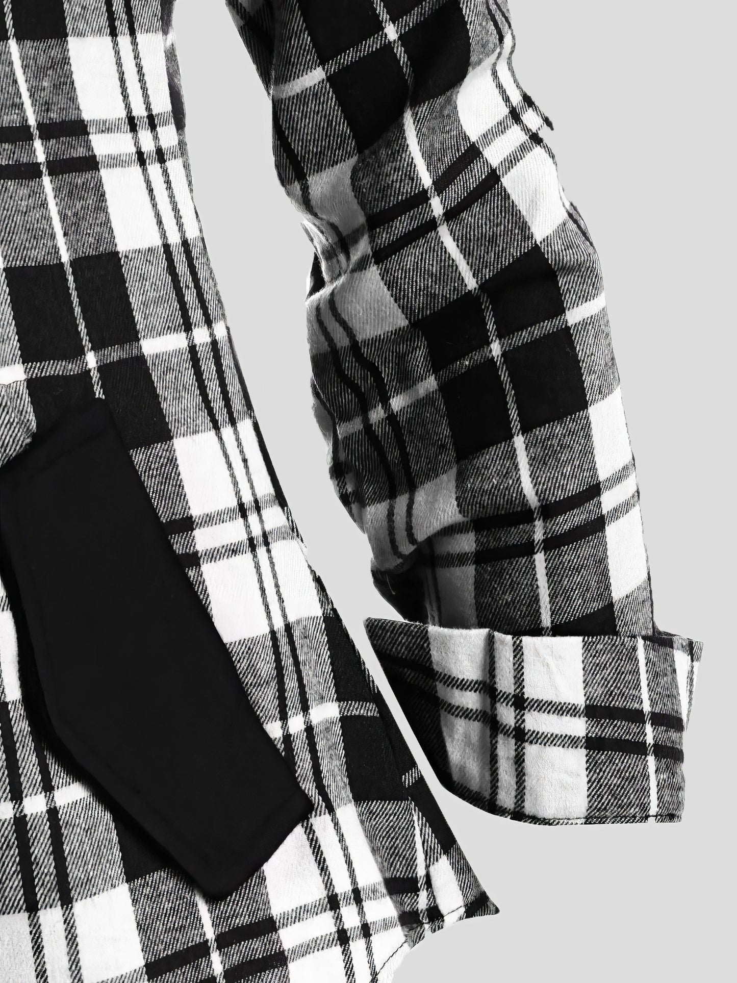 Coats Plaid Pocket Zipper Long Sleeve Hooded Coats - LuckyFash™