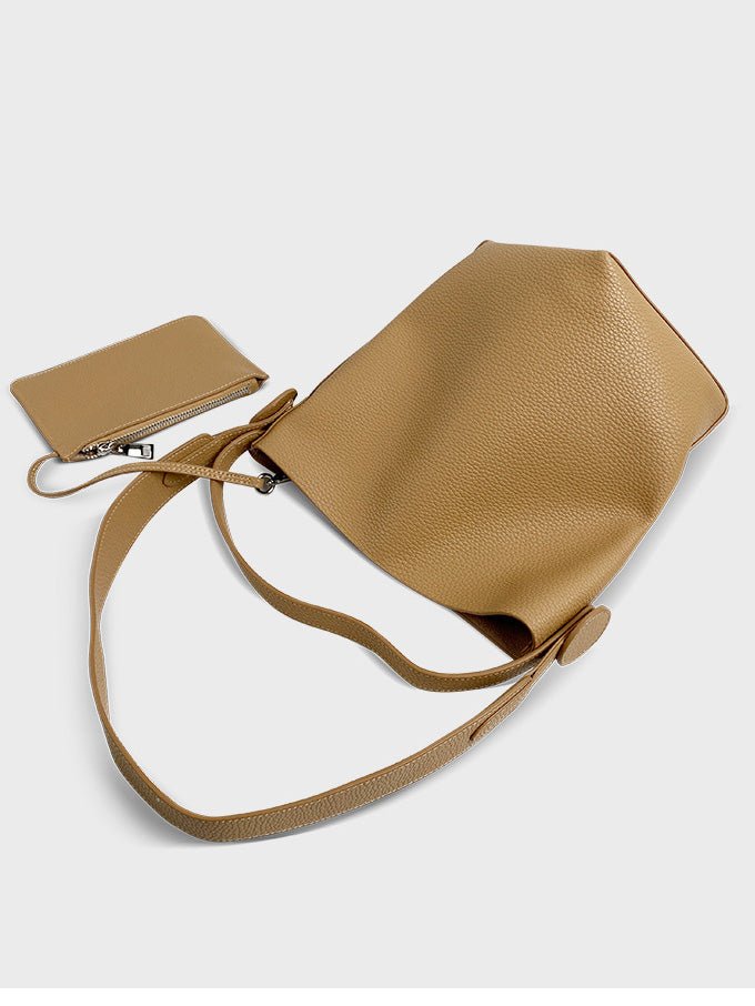 Women's Handbags Simple Leather Bucket Shoulder Crossbody Bag - LuckyFash™