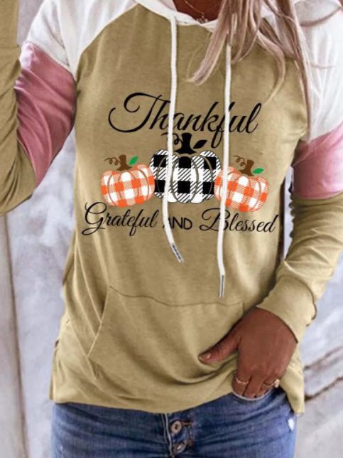 Women's Hoodies Printed Pocket Long Sleeve Hoody - LuckyFash™