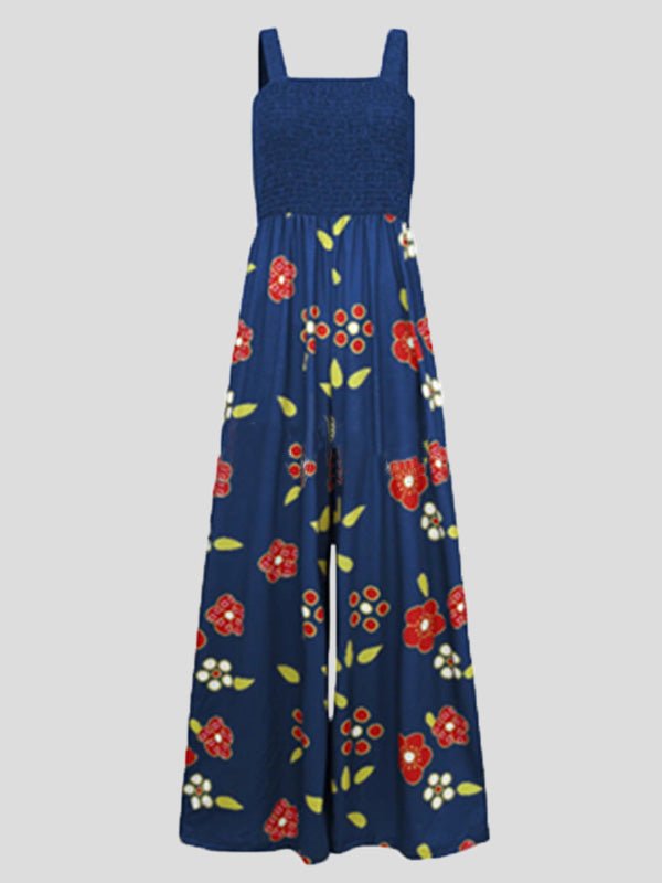 Women's Jumpsuits Printed Sleeveless Sling Casual Jumpsuit - LuckyFash™