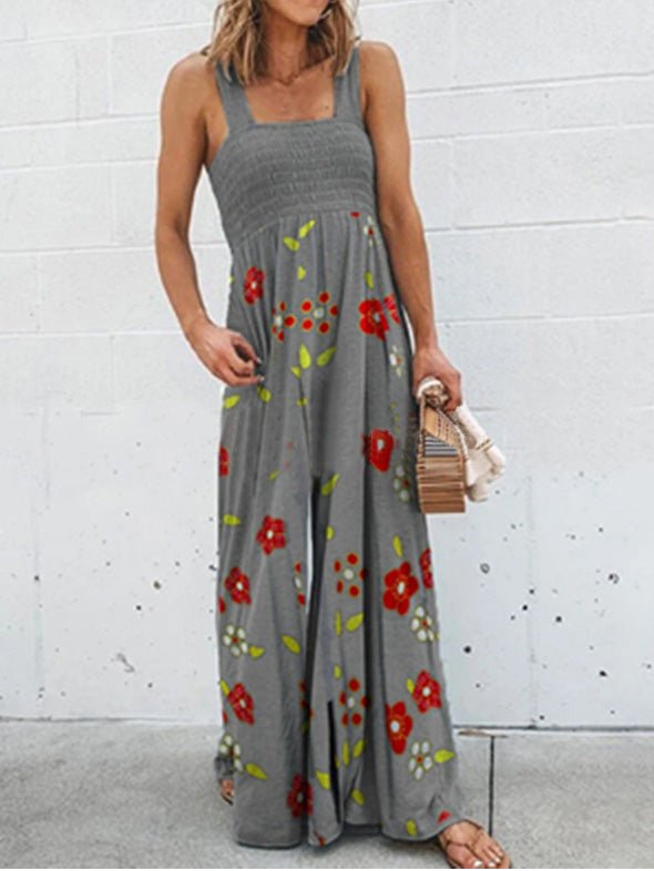 Women's Jumpsuits Printed Sleeveless Sling Casual Jumpsuit - LuckyFash™