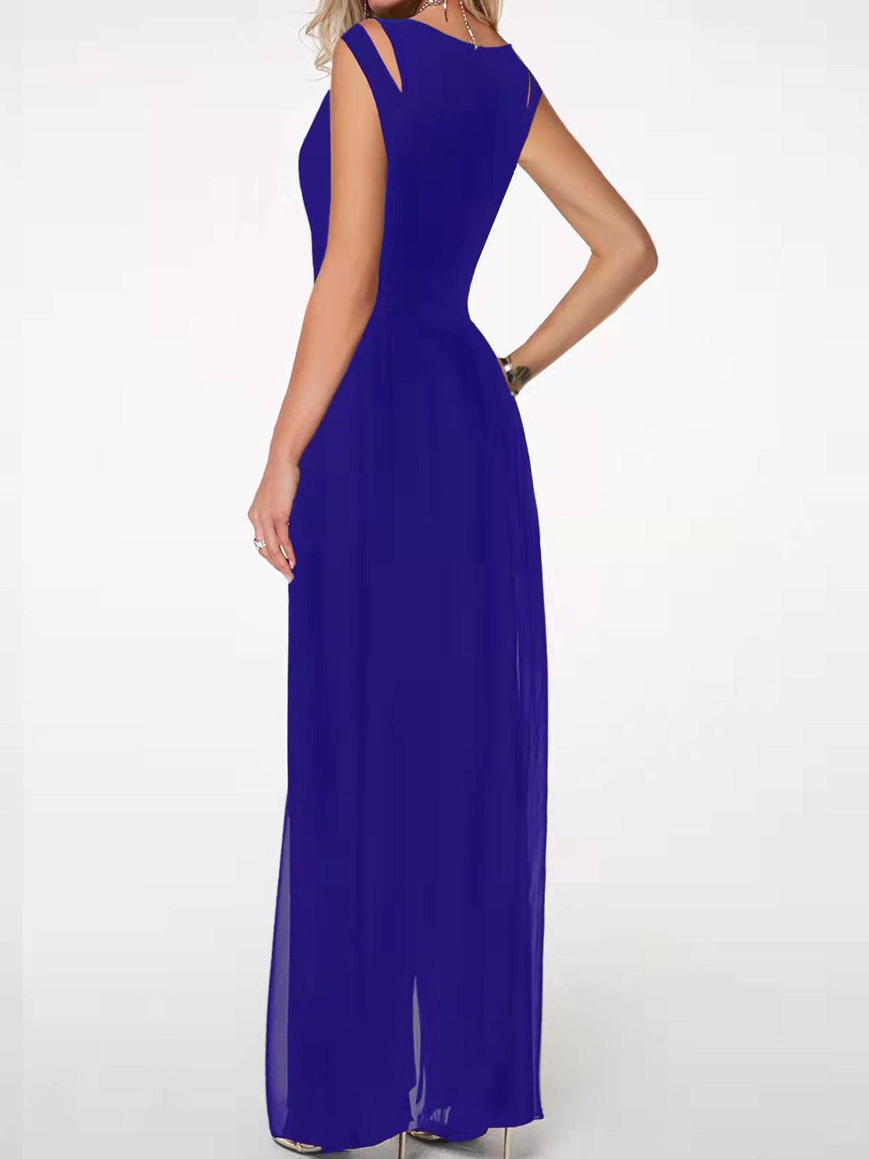 Women's Jumpsuits Solid Hollow Irregular Chiffon Jumpsuit - LuckyFash™