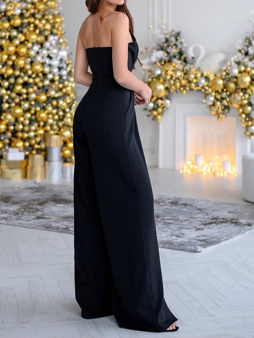 Women's Jumpsuits Tube Top Sleeveless Slit Jumpsuit - LuckyFash™