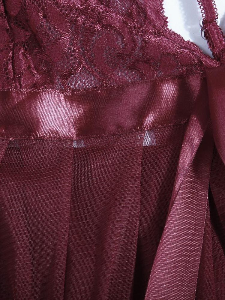 Women's  Lace Sheer Red Lingerie - LuckyFash™