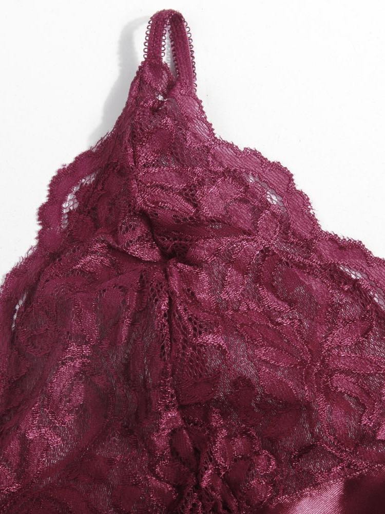 Women's  Lace Sheer Red Lingerie - LuckyFash™