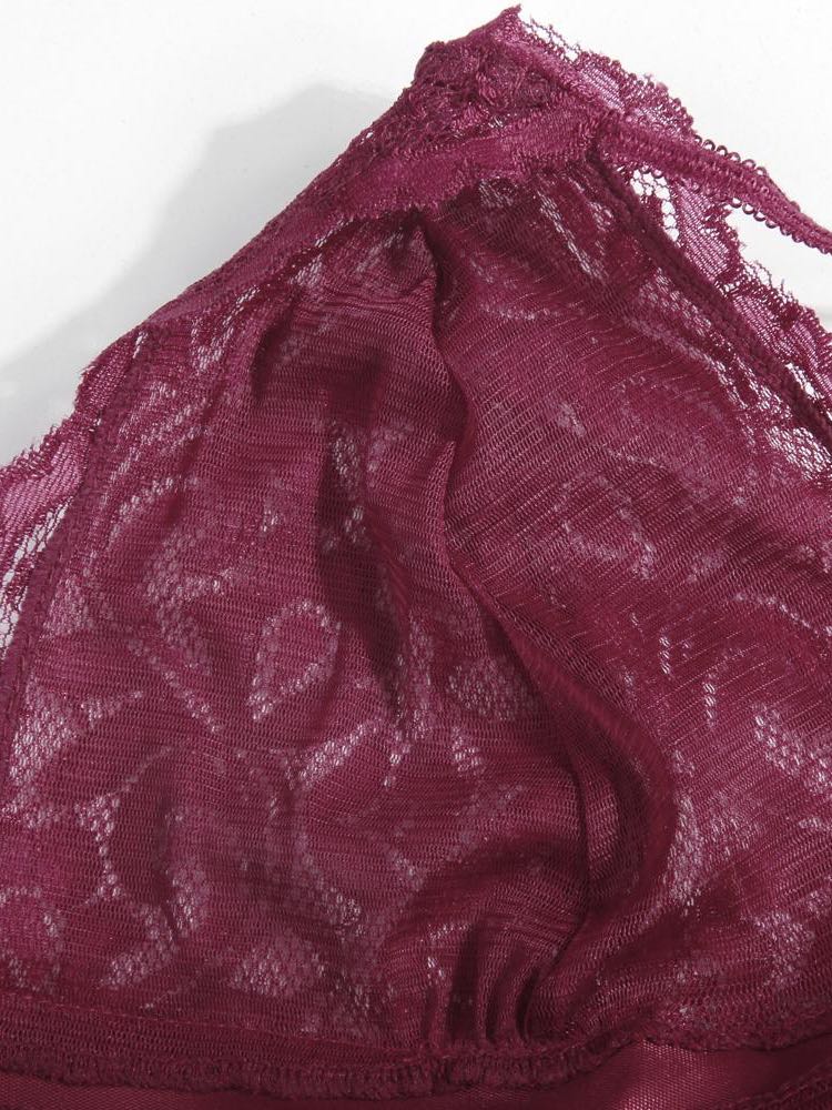 Women's  Lace Sheer Red Lingerie - LuckyFash™