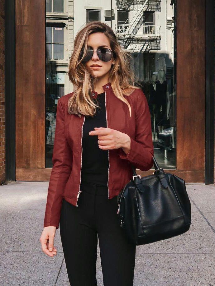 Womens Leater Suit For Fall - LuckyFash™