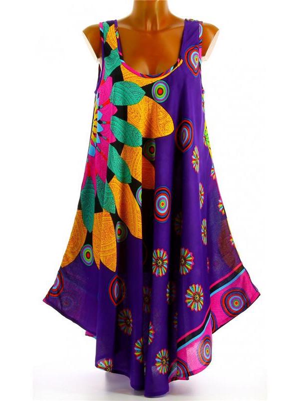 Womens loose Print Dress - LuckyFash™