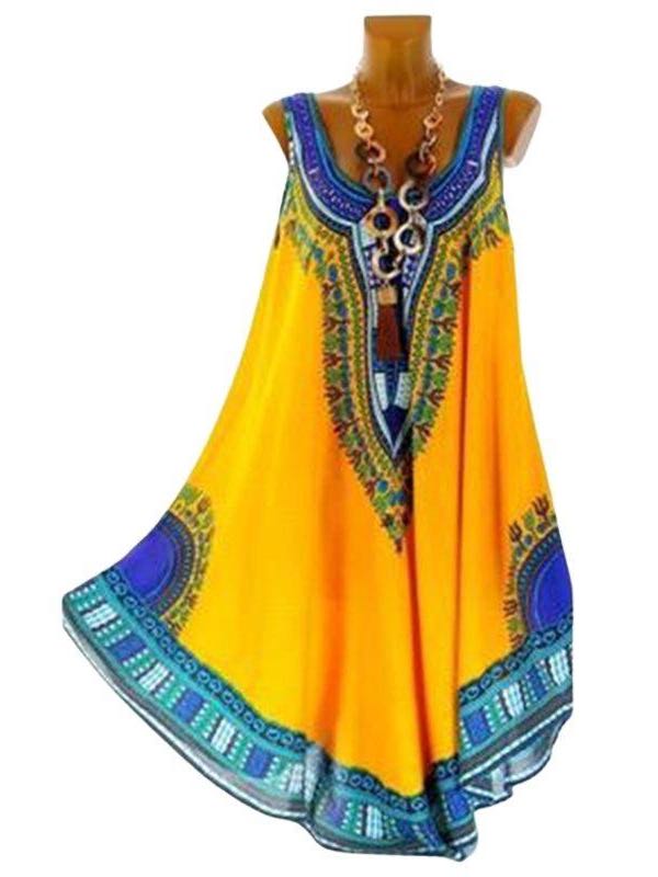 Women's Printed Ethnic Trend Dress - LuckyFash™