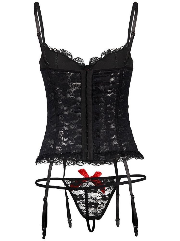 Lace Transparent Bowknot Lingerie - LuckyFash™