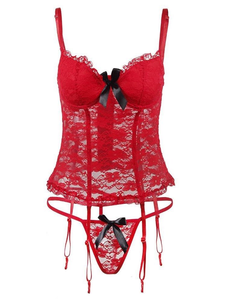 Lace Transparent Bowknot Lingerie - LuckyFash™