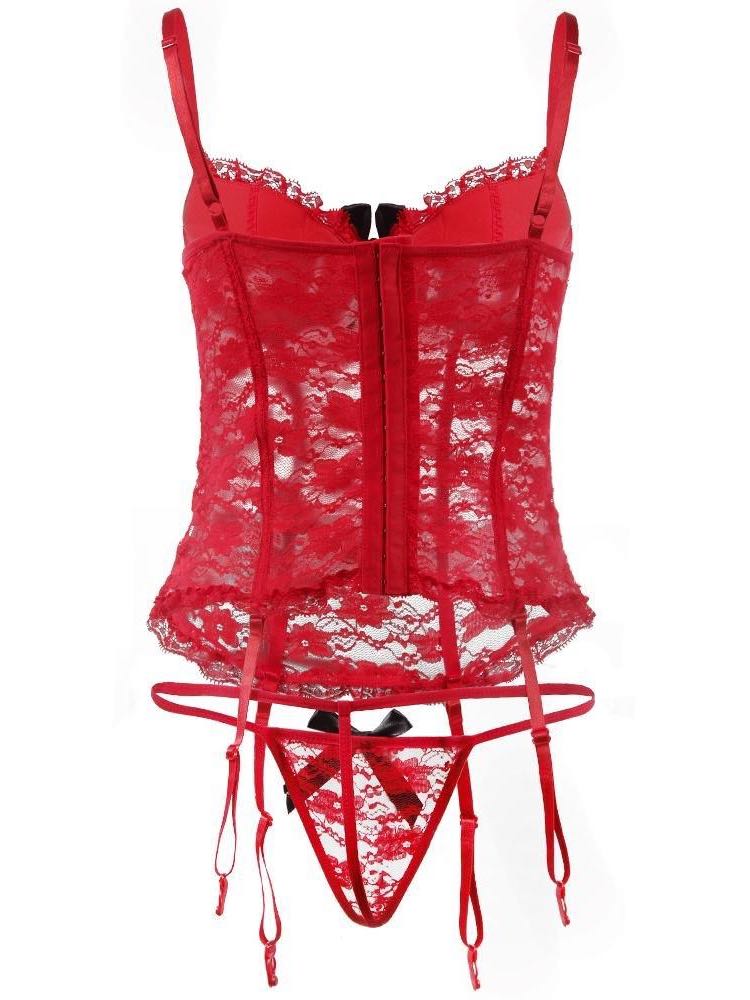 Lace Transparent Bowknot Lingerie - LuckyFash™