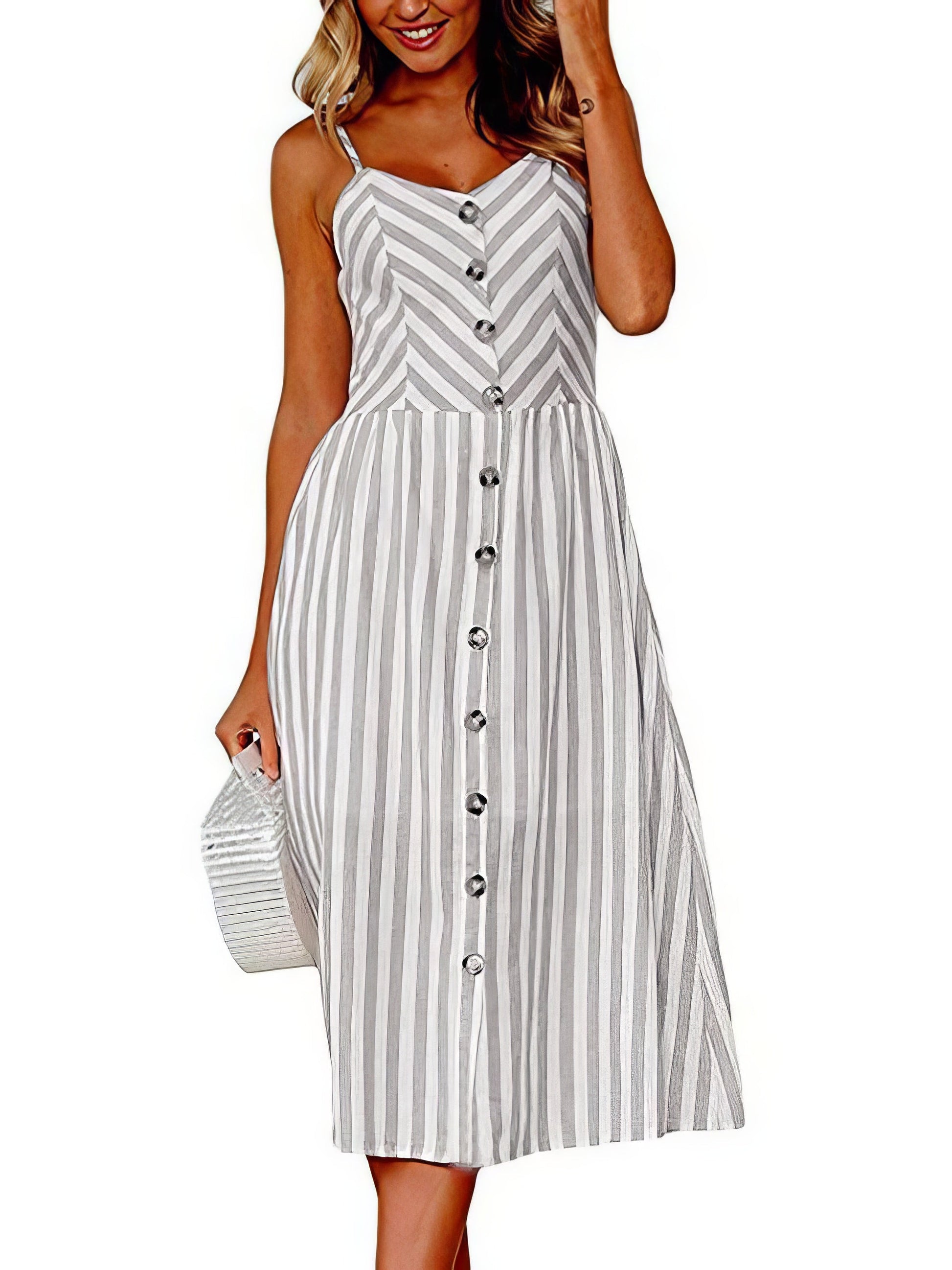 Spaghetti Strap Split Dress For Summer - LuckyFash™