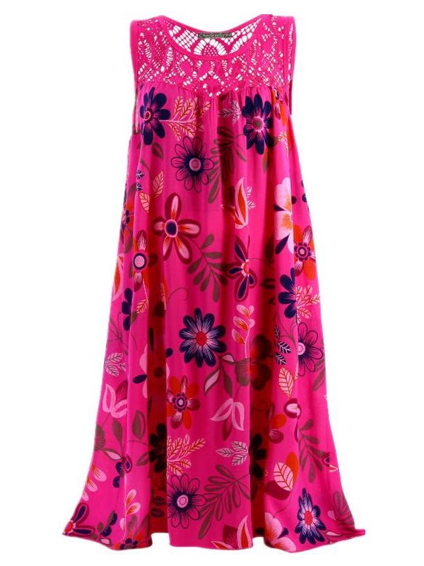 Women's Sleeveless Dress With Lace - LuckyFash™