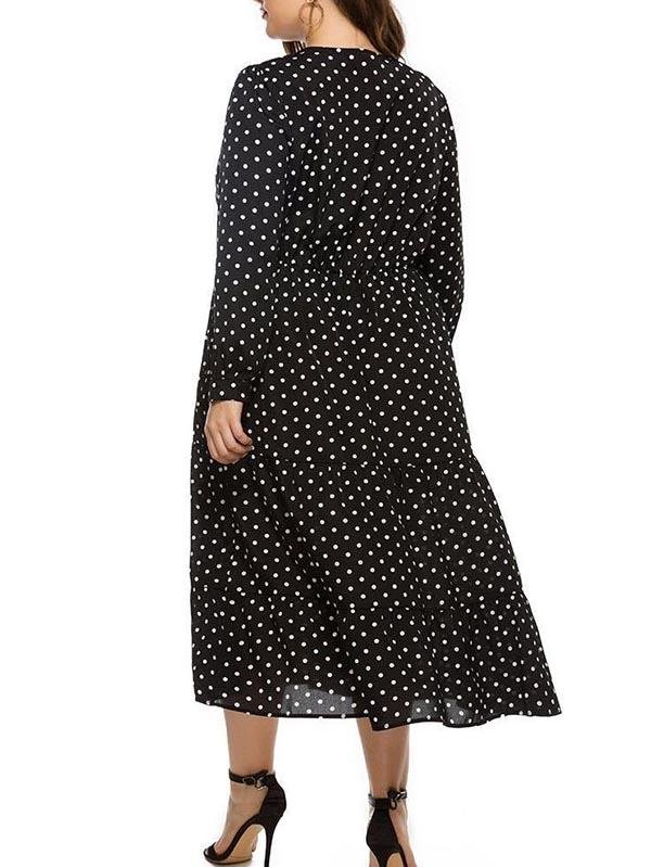 V Neck Plus Size Dress - LuckyFash™