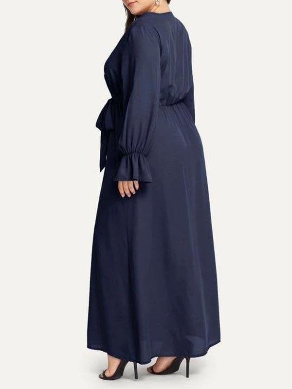 Women's V Neck Plus Size Dress - LuckyFash™