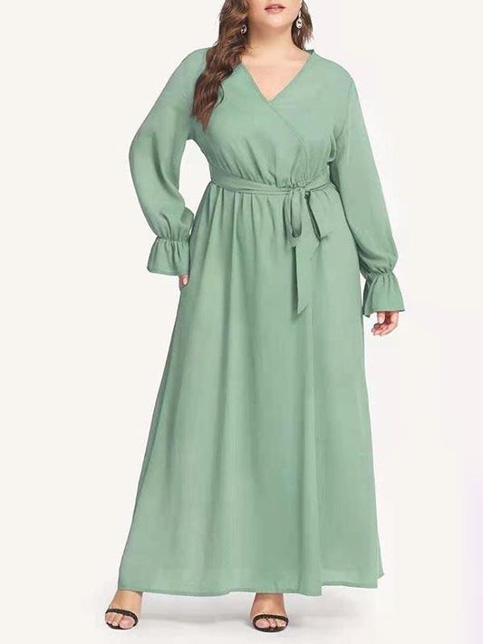 Women's V Neck Plus Size Dress - LuckyFash™