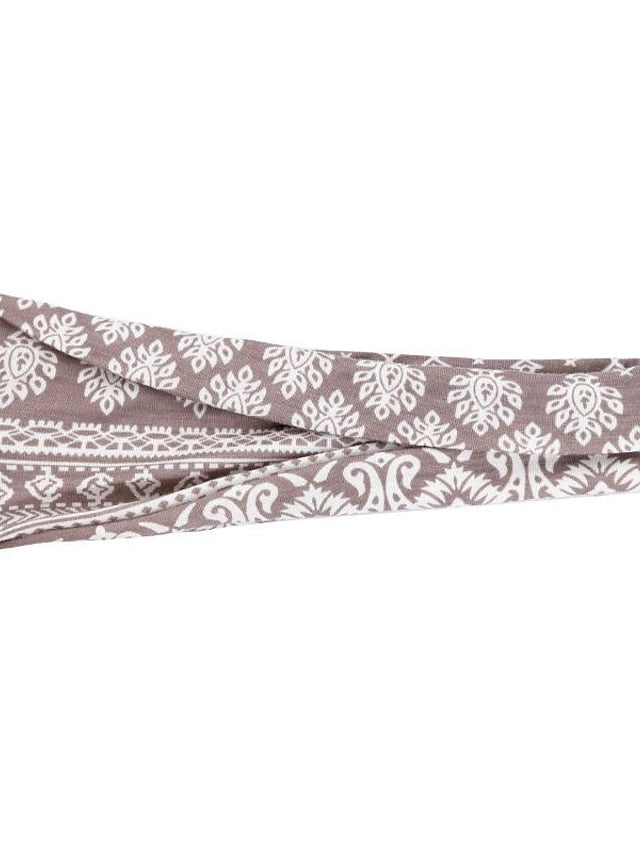 europe and the united states cross-border fashion sports hairband yoga bundle sweat-absorbing headband new ladies wide-brimmed printed headwear - LuckyFash™