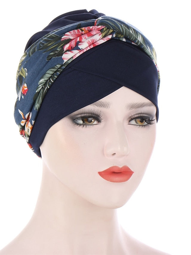 Soft Stretch African Headwear Leopard Print Women Head Scarf Hat Turban Caps Hijab Bonnet Inner Hijabs For Cap Muslim Headdress - LuckyFash™