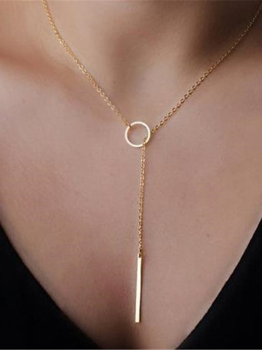 Women's necklace Chic & Modern Daily Geometry Necklaces / Gold / Silver / Fall / Winter / Spring - LuckyFash™