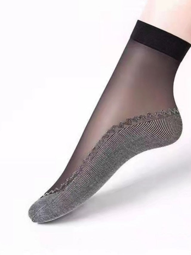 Women's Anckle Socks Low Cut Socks Home Sports & Outdoor Holiday Polyester Sports & Outdoors Casual Sweet 10 Pairs - LuckyFash™