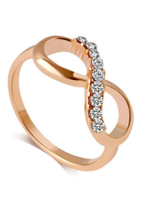 1PC Ring For Women's AAA Cubic Zirconia White Daily Alloy Classic - LuckyFash™