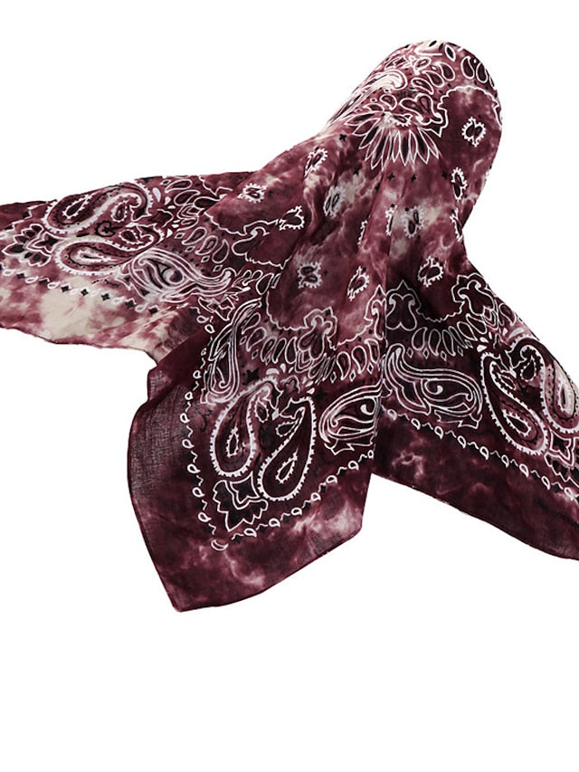 Women Bandana Scarf Cap Sunscreen Hedging Cap Printed Brim Baseball Cap Colorful Sunshade Hooded Scarf Headpiece Headscarf Baseball Hat - LuckyFash™